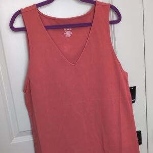 Torrid V-Neck Coral Tank Top